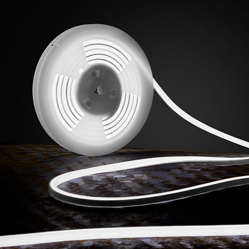 IP67 Polyurethane Neon Strip 10mm X 10mm  3 side emitting Top Bend 5 Years Warranty